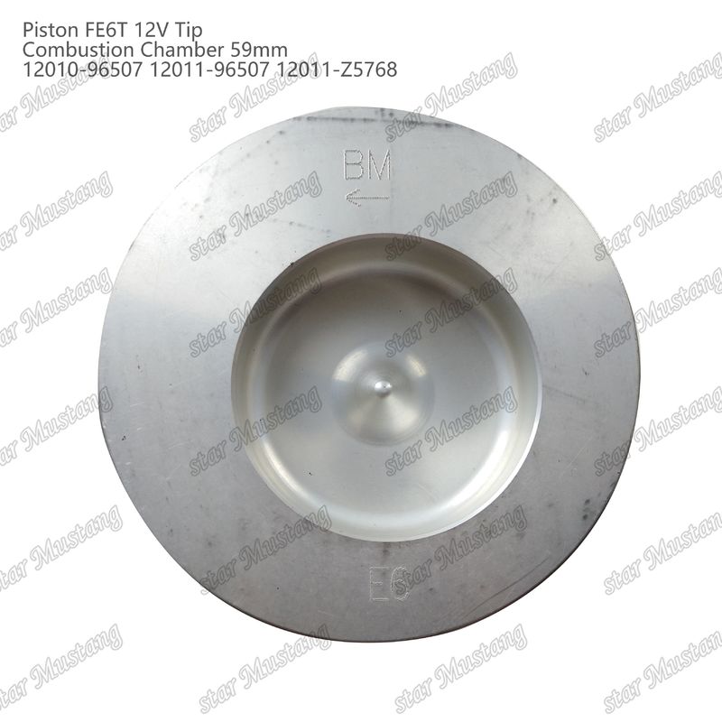 FE6T Motor pistón 12V Cámara de tamaño 59mm 3x2x4mm 12010-96507 12011-96507 12011-Z5768 Para las piezas de repuesto del motor Nissan