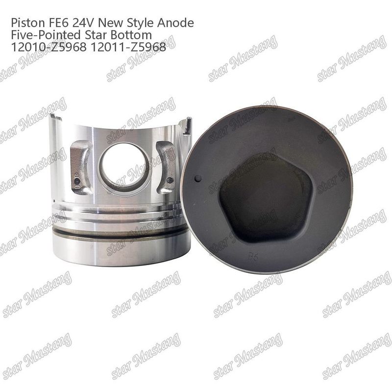 FE6T Motor pistón 24V Nuevo tipo 2.5x2x4mm 12011-Z5776 12011-Z5506 12011-Z5968 Para las piezas de repuesto del motor Nissan