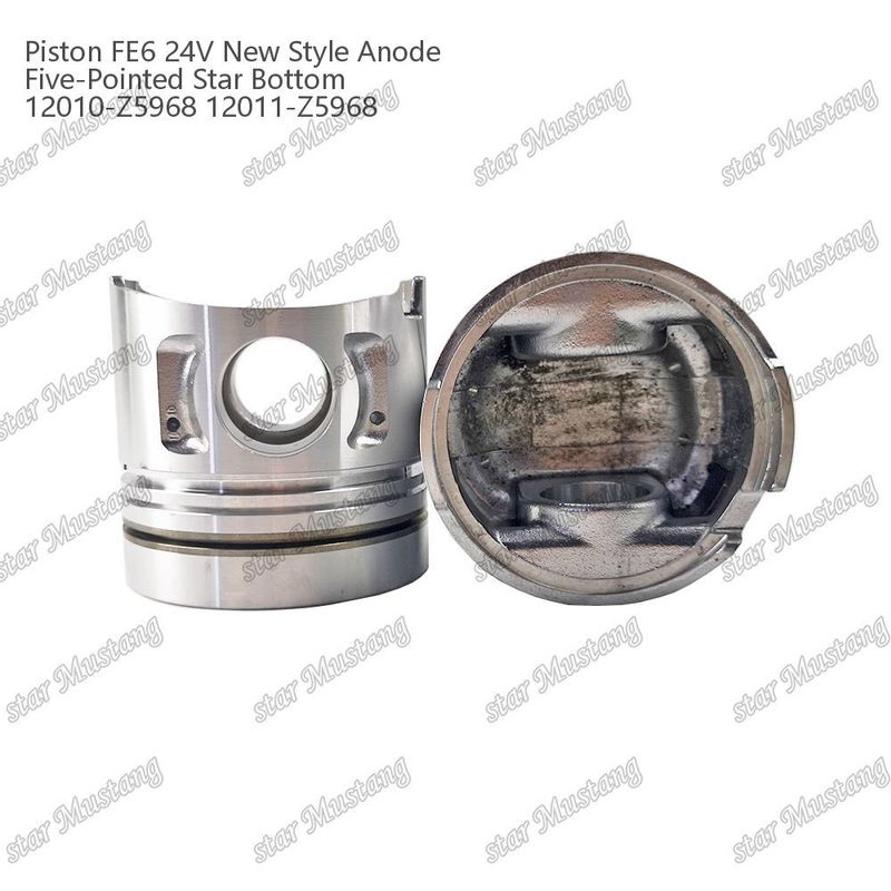 FE6T Motor pistón 24V Nuevo tipo 2.5x2x4mm 12011-Z5776 12011-Z5506 12011-Z5968 Para las piezas de repuesto del motor Nissan