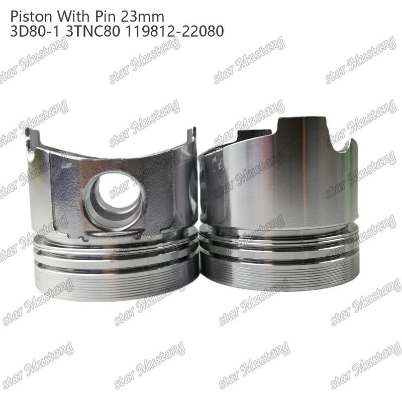 Pistón 3D80-1 3TNC80 PIN SIZE 23mm 119812-22080 Para las piezas de reparación de motores diesel Yanmar
