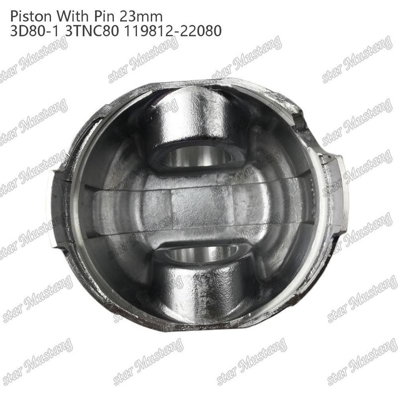 Pistón 3D80-1 3TNC80 PIN SIZE 23mm 119812-22080 Para las piezas de reparación de motores diesel Yanmar