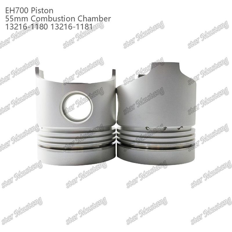 Piston EH700 cámara de combustión de 55 mm 13216-1181 13216-1180 Para las piezas de reparación de motores diésel Hino