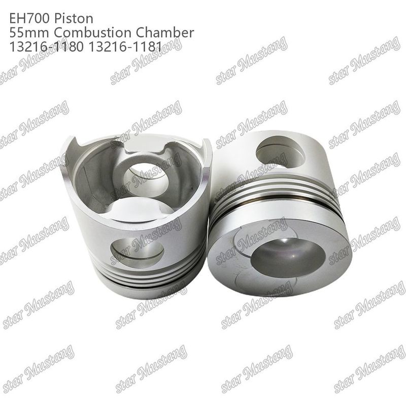 Piston EH700 cámara de combustión de 55 mm 13216-1181 13216-1180 Para las piezas de reparación de motores diésel Hino