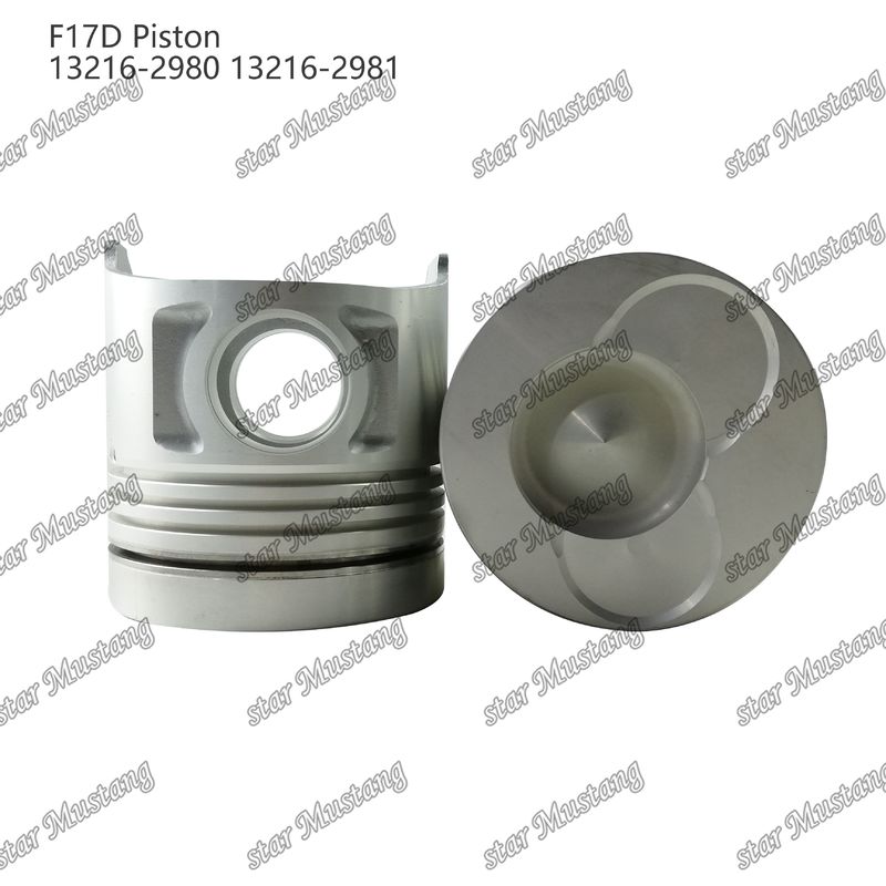 Piston F17D Cámara de combustión 69mm 13216-2980 13216-2981 Para las piezas de reparación de motores diésel Hino