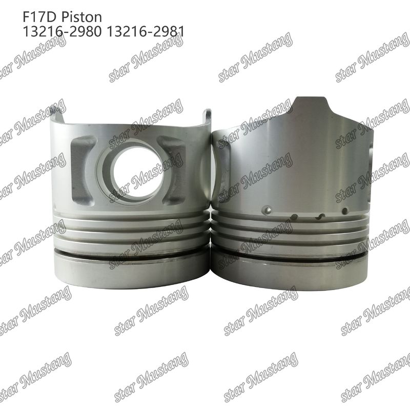 Piston F17D Cámara de combustión 69mm 13216-2980 13216-2981 Para las piezas de reparación de motores diésel Hino