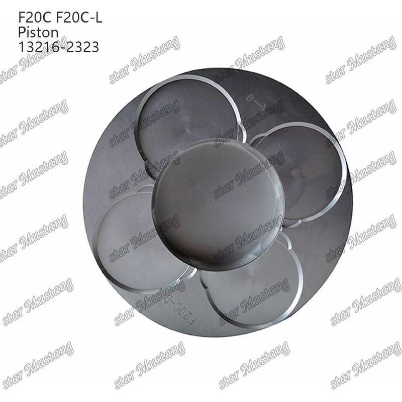 Pistón F20C-L Fondo plano 13216-2323 Para las piezas de reparación de motores diesel Hino