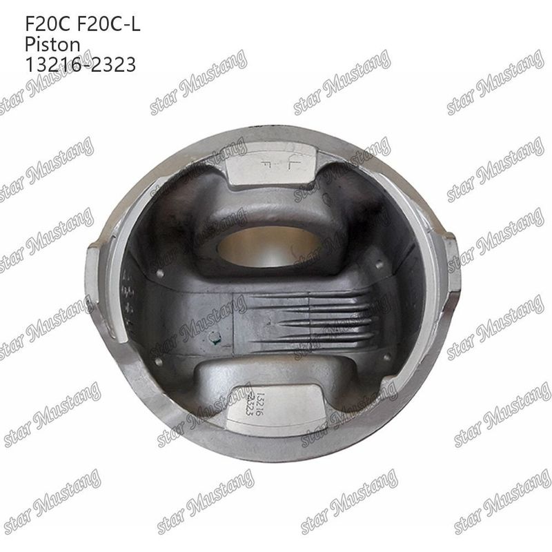 Pistón F20C-L Fondo plano 13216-2323 Para las piezas de reparación de motores diesel Hino