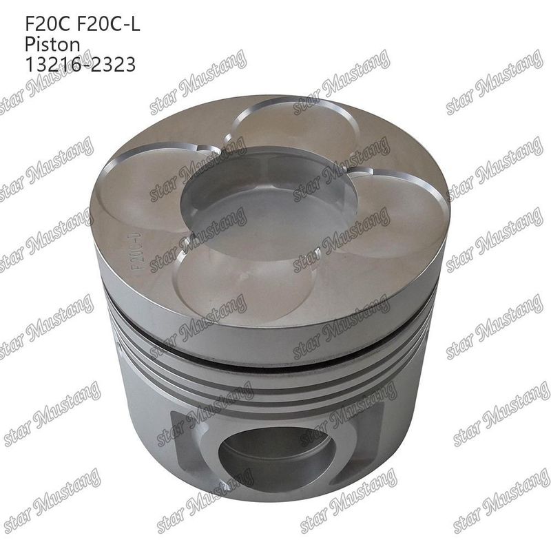 Pistón F20C-L Fondo plano 13216-2323 Para las piezas de reparación de motores diesel Hino
