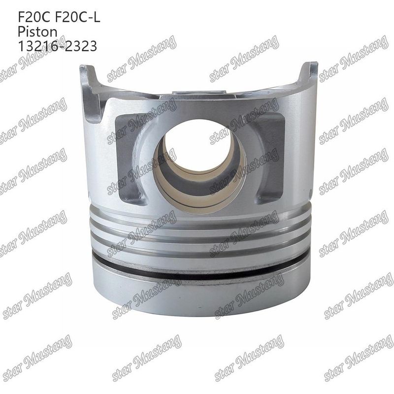 Pistón F20C-L Fondo plano 13216-2323 Para las piezas de reparación de motores diesel Hino