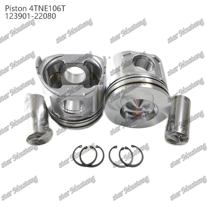 Pistón 4TNE106T con válvula de impresión 123901-22080 Para Yanmar Diesel Motor de reparación de piezas