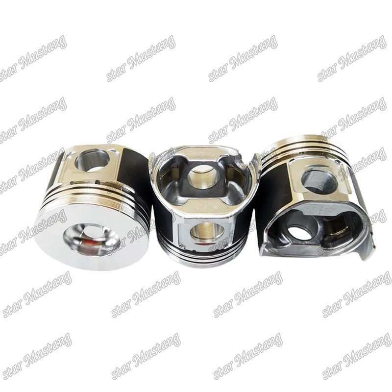 Pistón S4D84E-5 4TNV84 Alturas 84mm Cámara de combustión Tamaño 41.3mm 129508-22080 Para Yanmar Diesel Motor Reparación de piezas