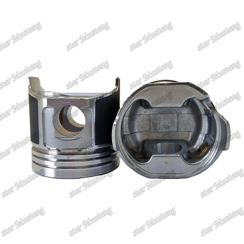 Pistón S4D84E-5 4TNV84 Alturas 84mm Cámara de combustión Tamaño 41.3mm 129508-22080 Para Yanmar Diesel Motor Reparación de piezas
