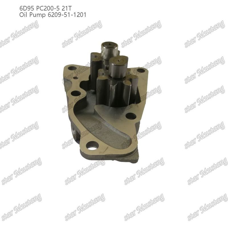 Bomba de aceite 6D95 PC200-5 21T 6209-51-1201 para repuestos de motores Kumatsu