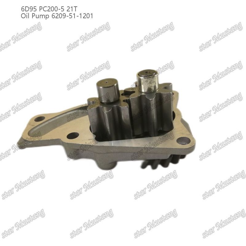 Bomba de aceite 6D95 PC200-5 21T 6209-51-1201 para repuestos de motores Kumatsu