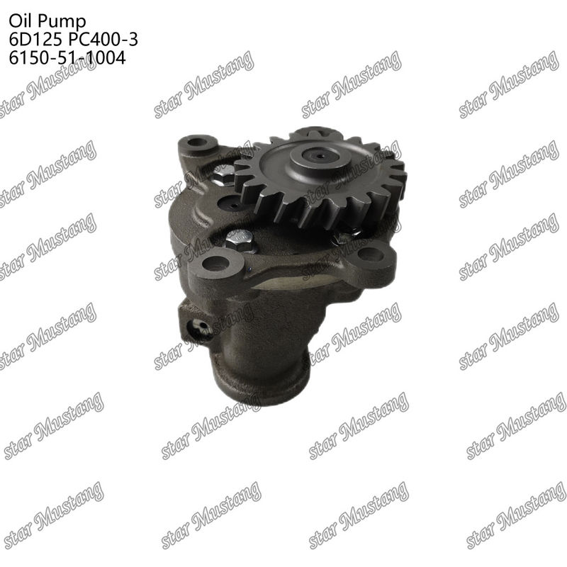 Bomba de aceite 6D125 PC400-3 Planta 6150-51-1004 Para piezas de repuesto de motores Kumatsu
