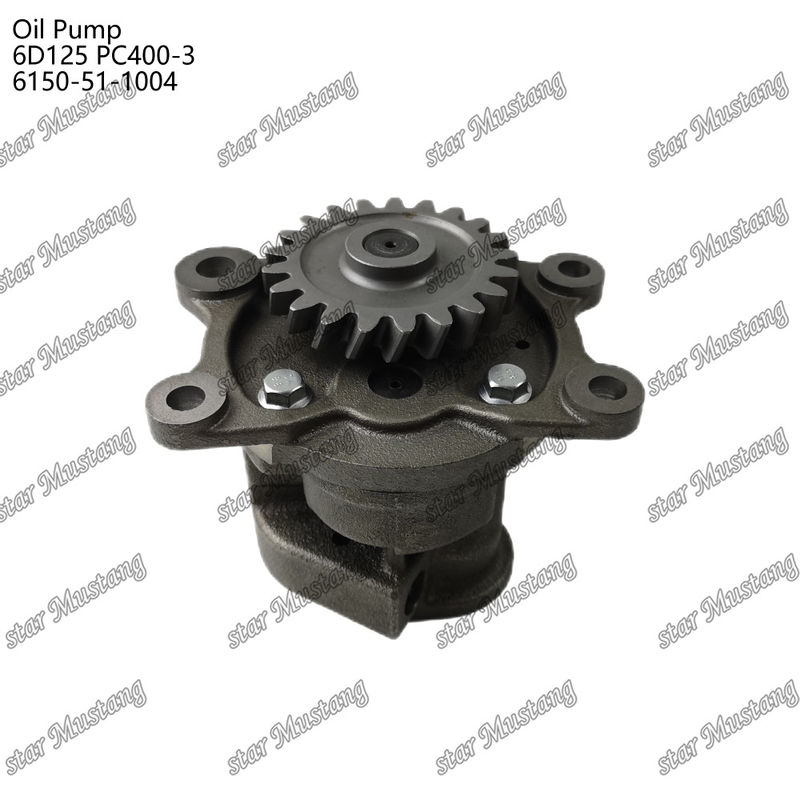 Bomba de aceite 6D125 PC400-3 Planta 6150-51-1004 Para piezas de repuesto de motores Kumatsu