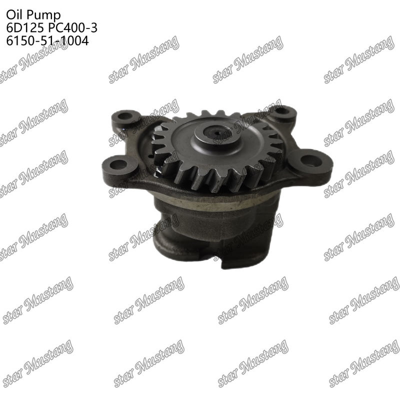 Bomba de aceite 6D125 PC400-3 Planta 6150-51-1004 Para piezas de repuesto de motores Kumatsu