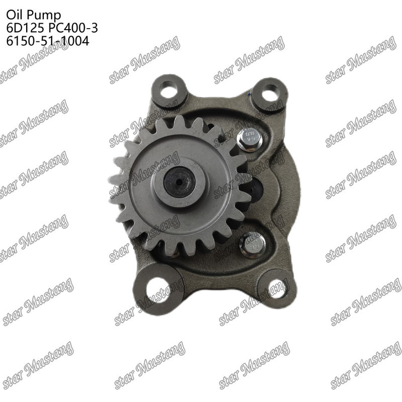 Bomba de aceite 6D125 PC400-3 Planta 6150-51-1004 Para piezas de repuesto de motores Kumatsu