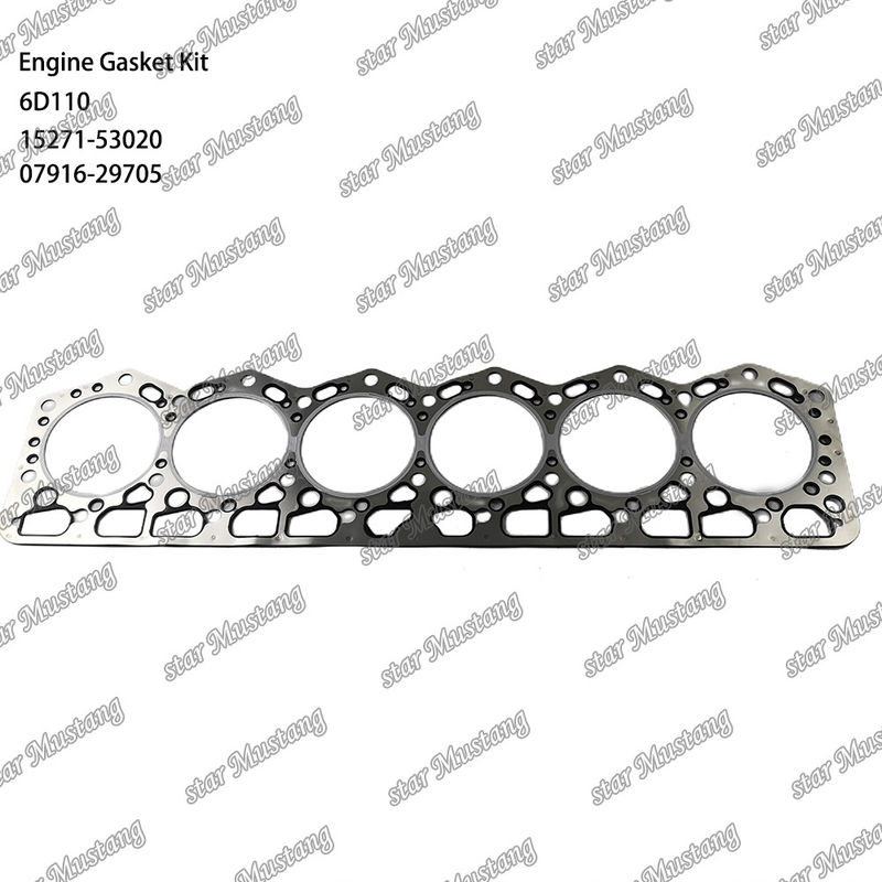 6D110 Conjunto de juntas completas 6138-K1-9901 6138-K2-9901 Adecuado para Komatsu