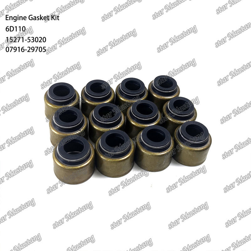 6D110 Conjunto de juntas completas 6138-K1-9901 6138-K2-9901 Adecuado para Komatsu