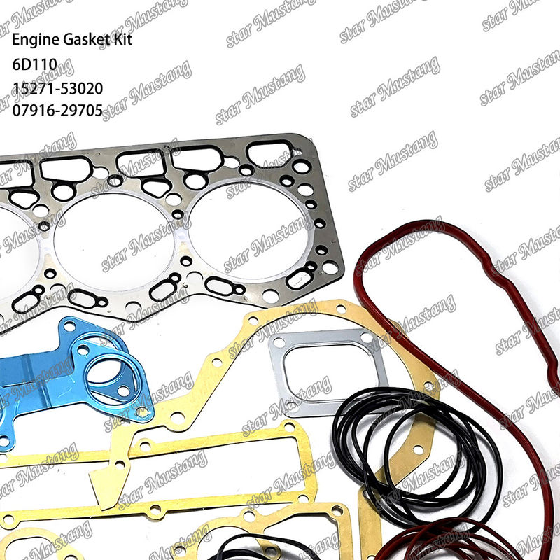 6D110 Conjunto de juntas completas 6138-K1-9901 6138-K2-9901 Adecuado para Komatsu