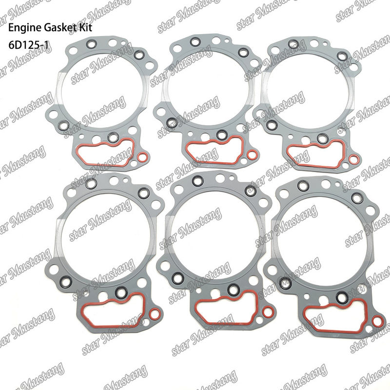 Kit completo de juntas 6D125-1 Conjunto de juntas para reparación de piezas de motores diesel Komatsu