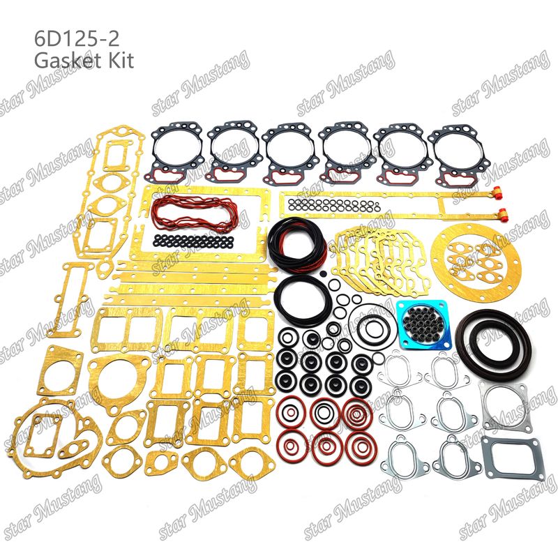 6D125-2 Conjunto de juntas completas 6151-12-1810 6155-K2-9900 Adecuado para Komatsu