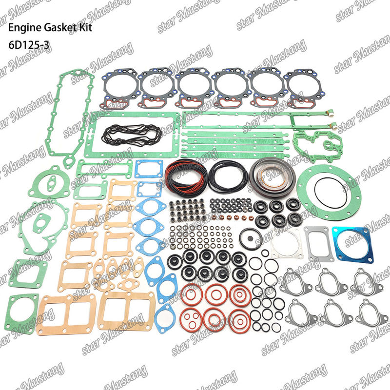 Kit de juntas completas 6D125-3 Conjunto de juntas para reparación de piezas de motores diesel Komatsu