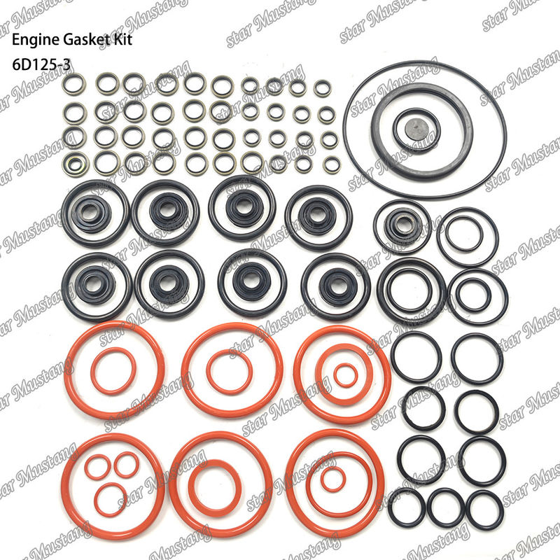 Kit de juntas completas 6D125-3 Conjunto de juntas para reparación de piezas de motores diesel Komatsu