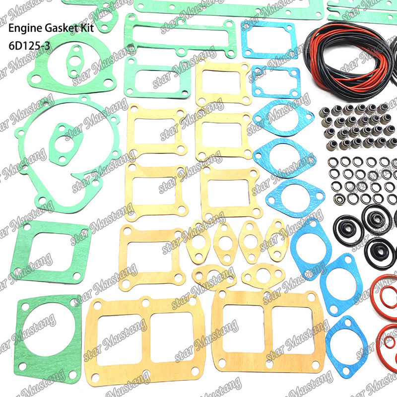 Kit de juntas completas 6D125-3 Conjunto de juntas para reparación de piezas de motores diesel Komatsu