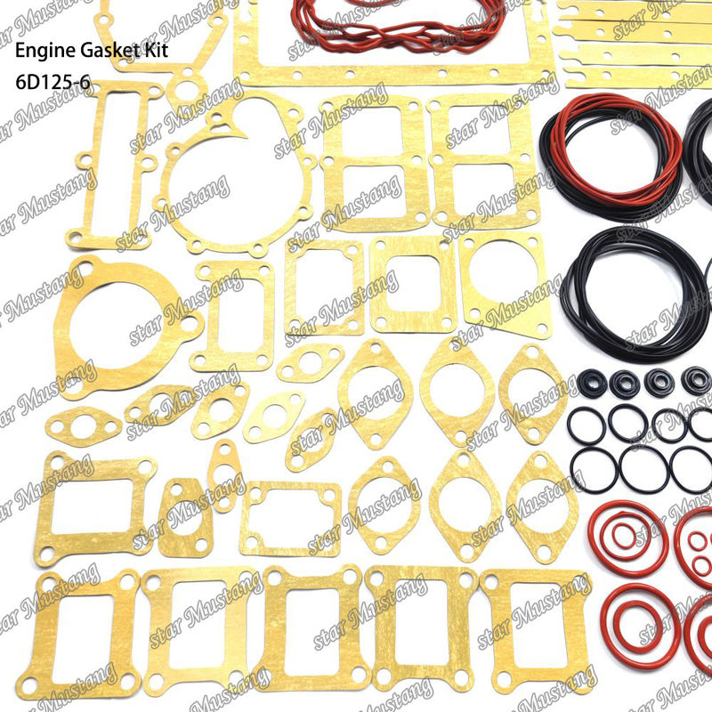 Conjunto completo de juntas 6D125-6 para reparación de piezas de motores diesel Komatsu