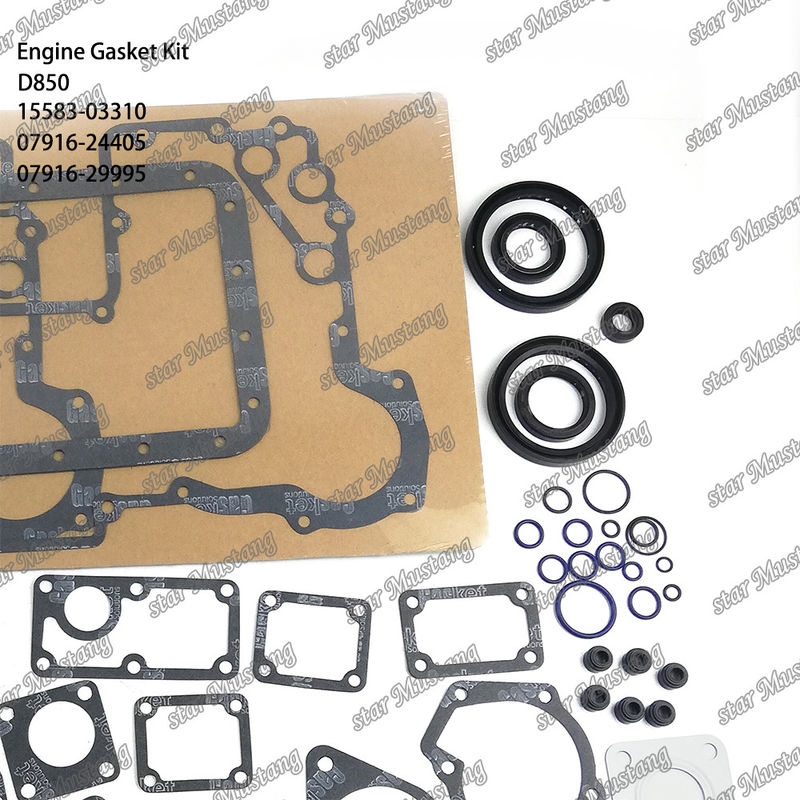 D850 Conjunto de juntas completas Junta de juntas de cabeza 15583-03310 07916-24405 superior 07916-29995 inferior Adecuado para Kubota