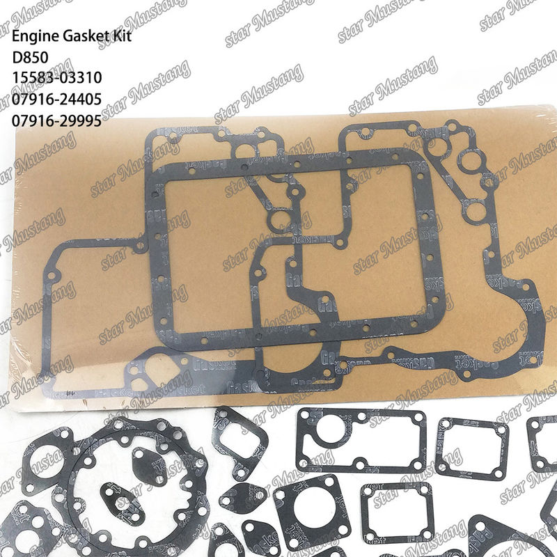 D850 Conjunto de juntas completas Junta de juntas de cabeza 15583-03310 07916-24405 superior 07916-29995 inferior Adecuado para Kubota