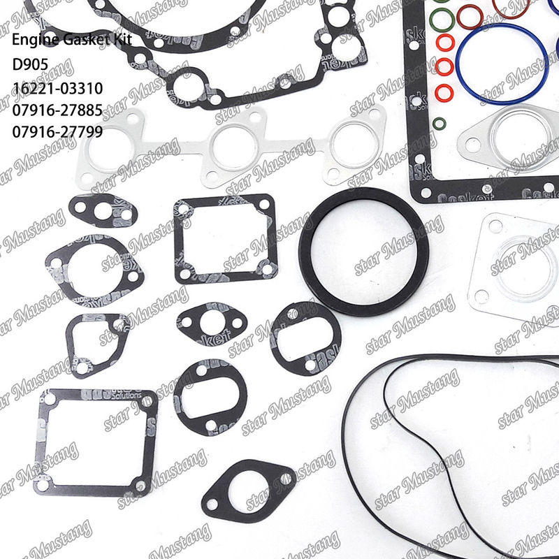 D905 Conjunto de juntas completas Junta de juntas de cabeza 16221-03310 superior 07916-27885 inferior 07916-27799 adecuado para Kubota