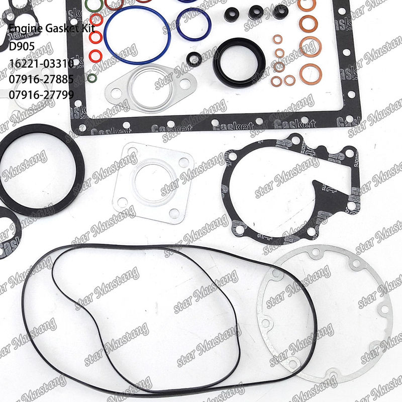 D905 Conjunto de juntas completas Junta de juntas de cabeza 16221-03310 superior 07916-27885 inferior 07916-27799 adecuado para Kubota