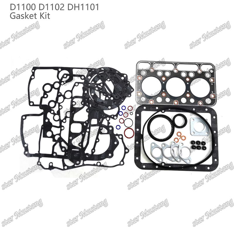 D1100 D1102 DH1101 Conjunto de juntas completas Junta de juntas de cabeza 15354-03310 superior 07916-24345 inferior 07916-24980 adecuado para Kubota
