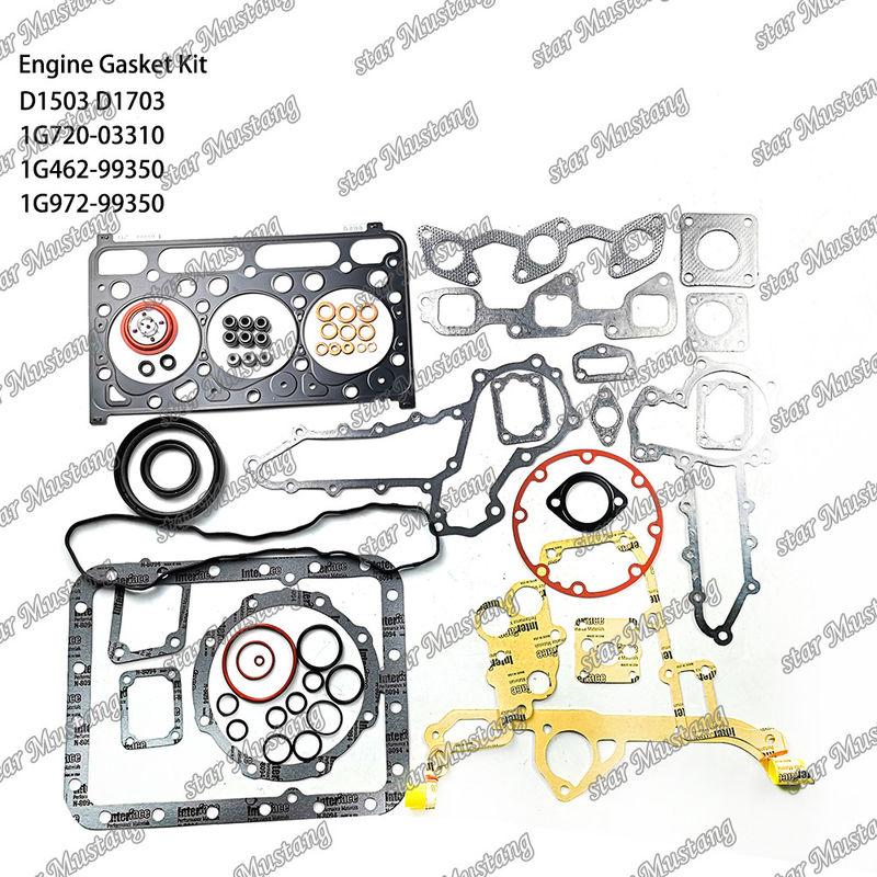 D1503 D1703 Conjunto de juntas de metal 1G720-03310 1G462-99350 1G972-99350 Adecuado para Kubota