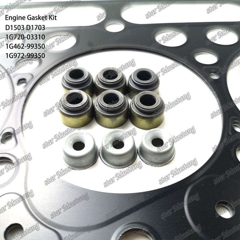 D1503 D1703 Conjunto de juntas de metal 1G720-03310 1G462-99350 1G972-99350 Adecuado para Kubota