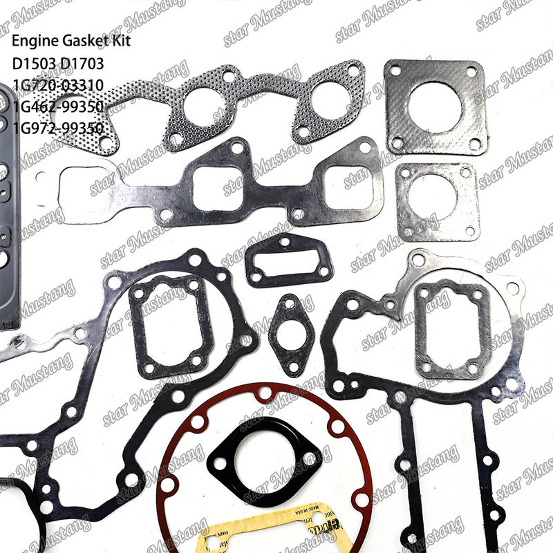 D1503 D1703 Conjunto de juntas de metal 1G720-03310 1G462-99350 1G972-99350 Adecuado para Kubota