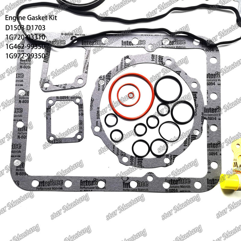 D1503 D1703 Conjunto de juntas de metal 1G720-03310 1G462-99350 1G972-99350 Adecuado para Kubota