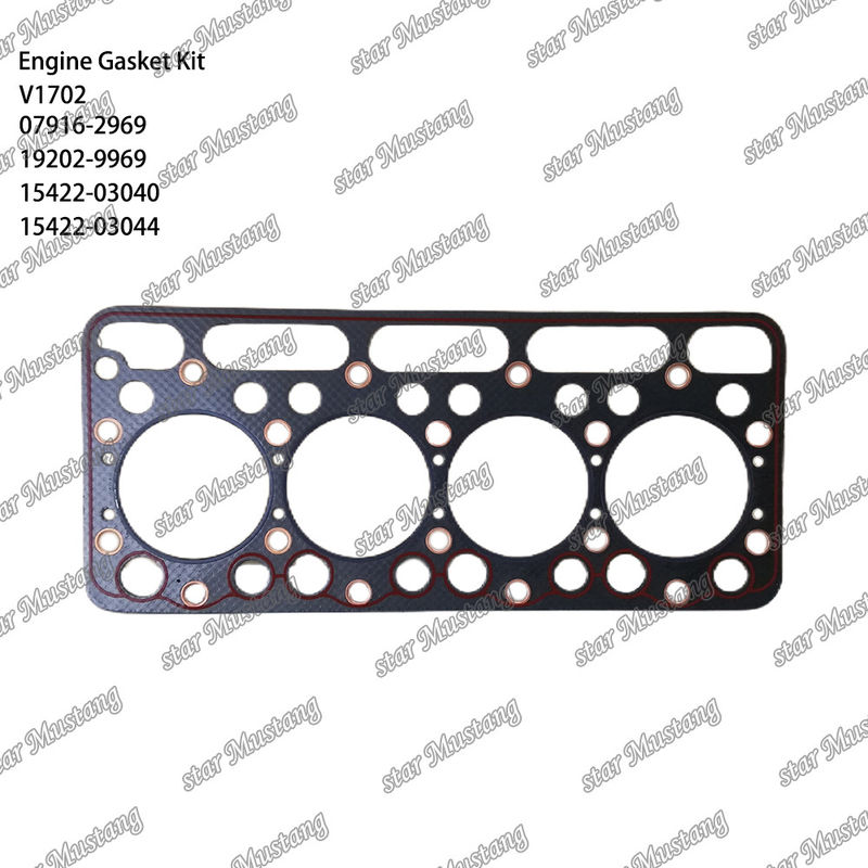 V1702 Conjunto completo de juntas 07916-2969 19202-9969 15422-03040 15422-03044 Adecuado para Kubota