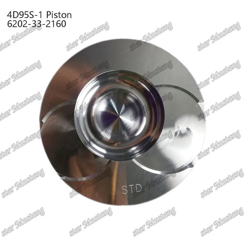 Pistón 4D95S-1 104 mm de altura y fondo redondo cámara de combustión de 51 mm 6202-33-2160 Para piezas de repuesto de motores Kumatsu