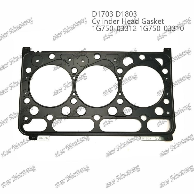 D1703 D1803 Gasqueta de la cabeza del cilindro Metal 1.20mm 1G750-03312 1G750-03310 Adecuado para el motor Kubota