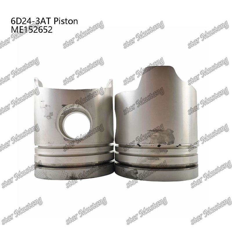 Pistón 6D24-3AT Cámara de combustión semianódica 66mm ME152652 Para repuestos de motores Mitsubishi