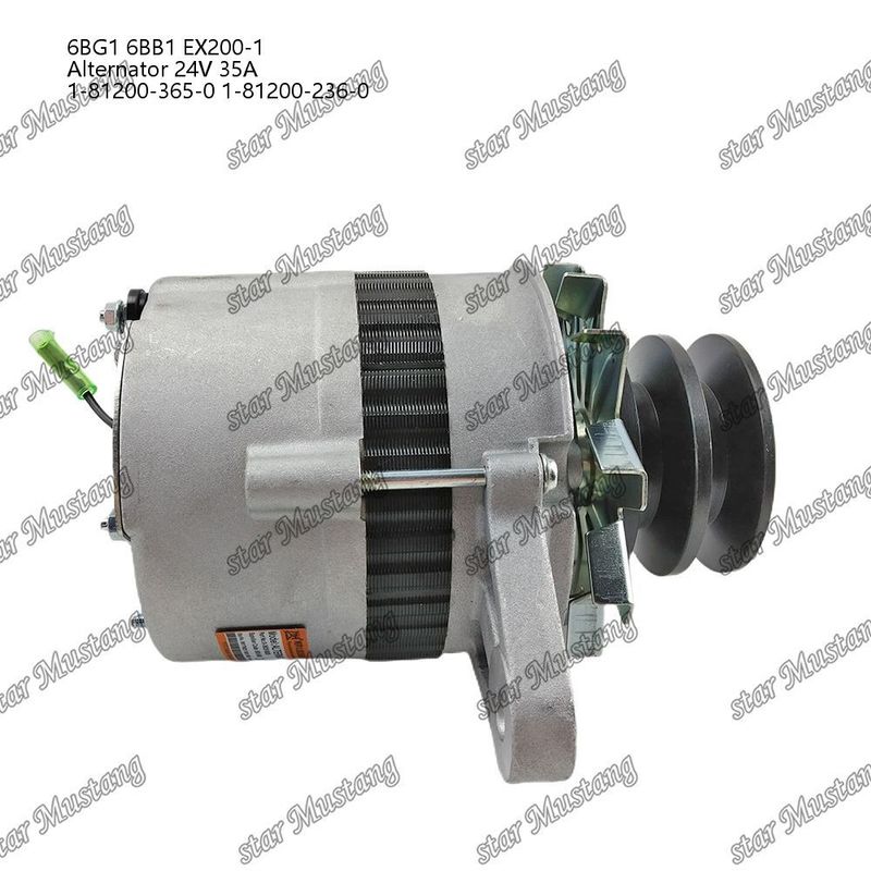 El generador 6BG1 6BB1 EX200-1 24V 35A 1-81200-365-0 1-81200-236-0