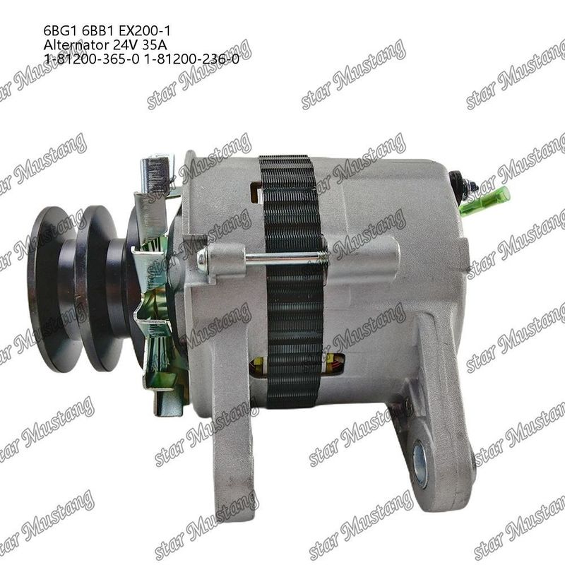 El generador 6BG1 6BB1 EX200-1 24V 35A 1-81200-365-0 1-81200-236-0