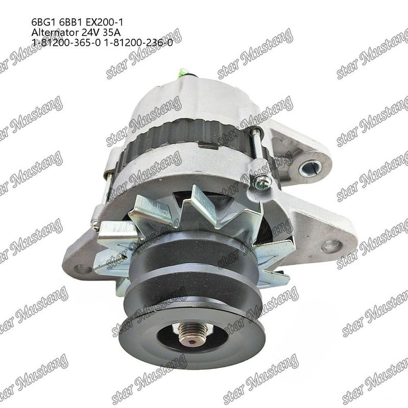 El generador 6BG1 6BB1 EX200-1 24V 35A 1-81200-365-0 1-81200-236-0