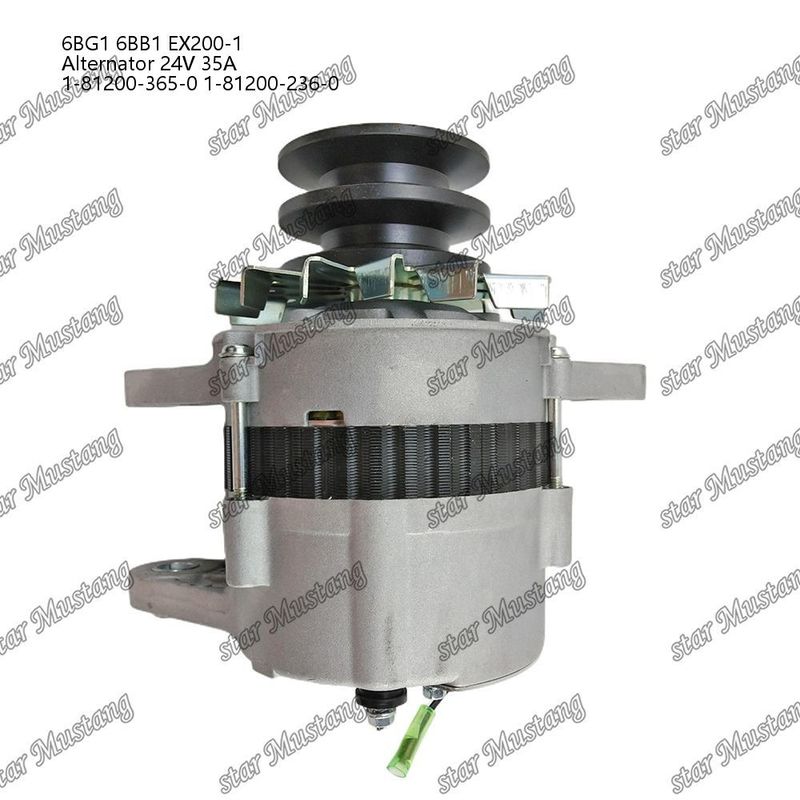 El generador 6BG1 6BB1 EX200-1 24V 35A 1-81200-365-0 1-81200-236-0
