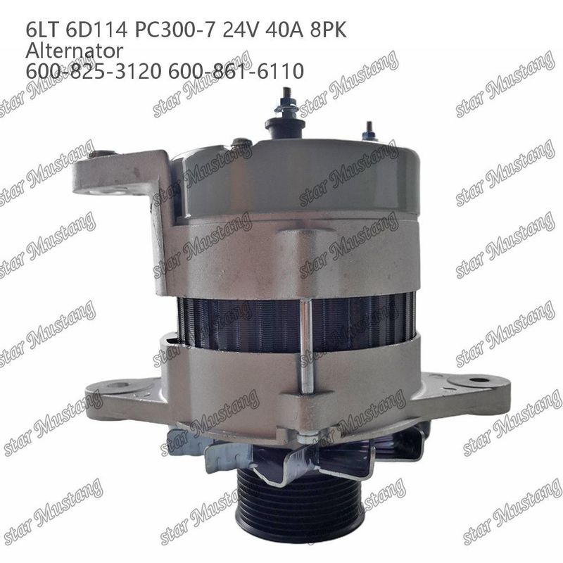 El generador 6LT 6D114 PC300-7 24V 40A 8PK 600-825-3120 600-861-6110