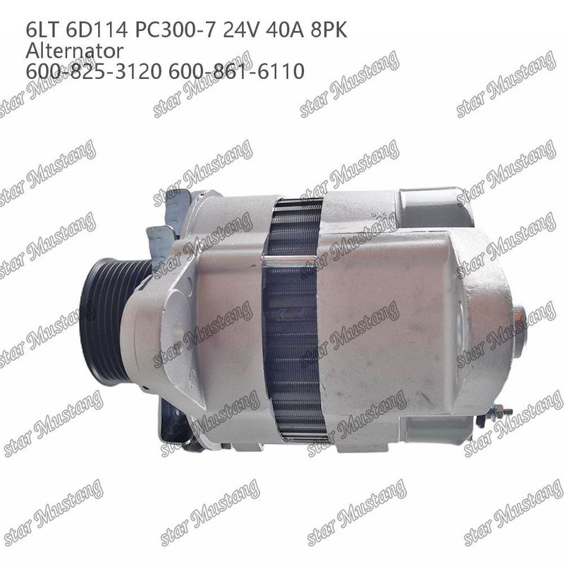 El generador 6LT 6D114 PC300-7 24V 40A 8PK 600-825-3120 600-861-6110